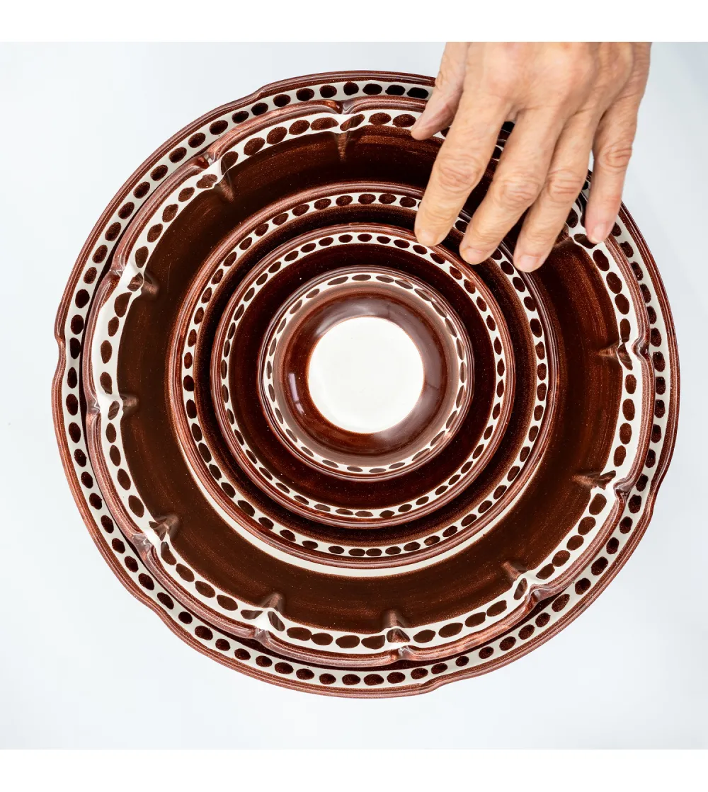 Wftb - Large Brown Salad Bowl from...