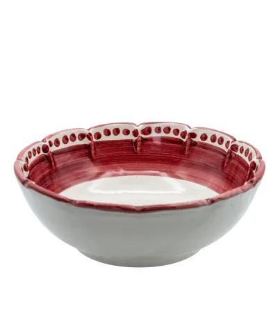 Ensaladera Pequeña Roja de la Colección Vietri - Wftb