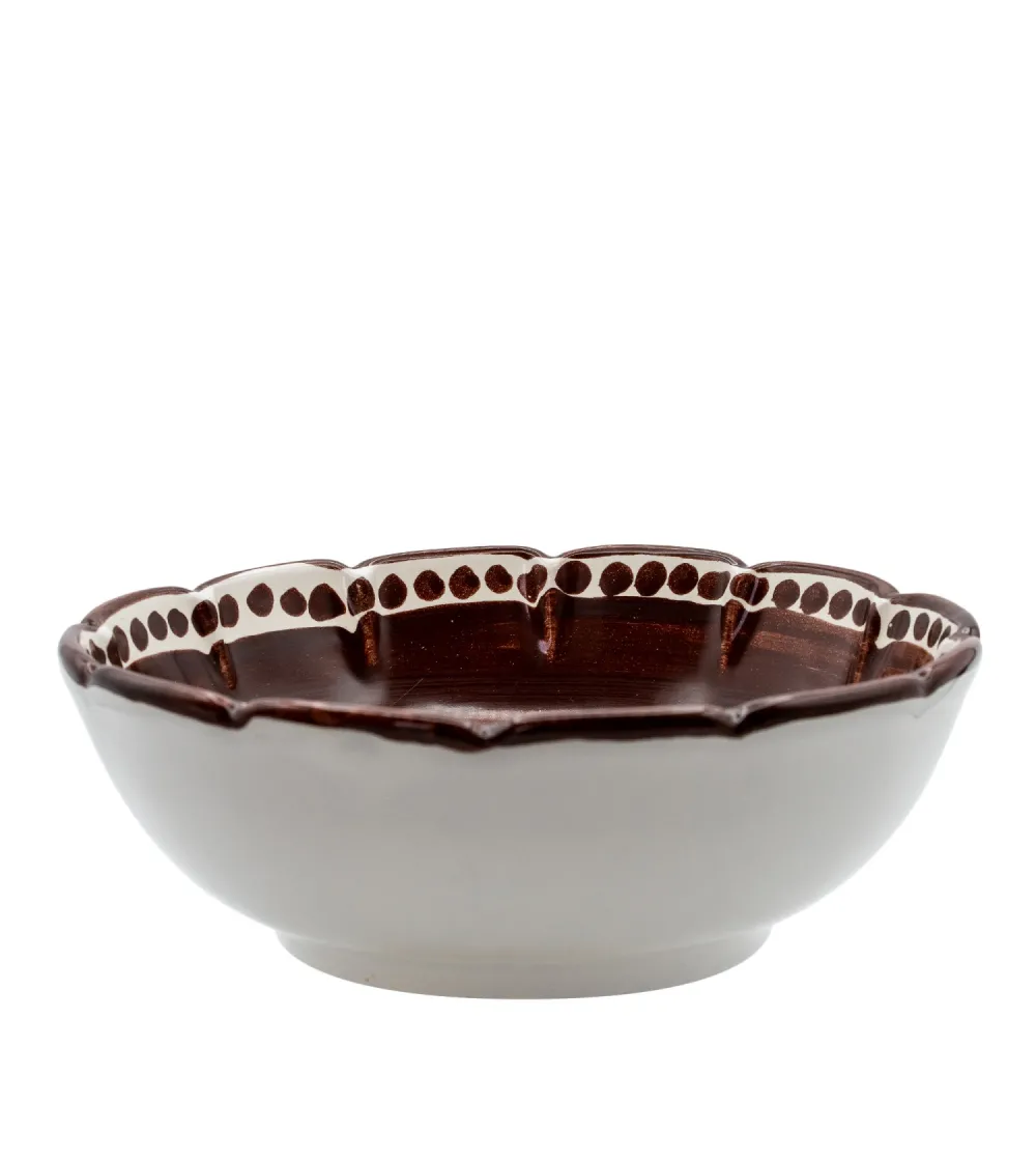 Wftb - Small Brown Salad Bowl from...