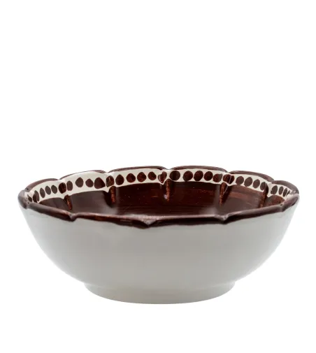 Wftb - Small Brown Salad Bowl from the Vietri Collection