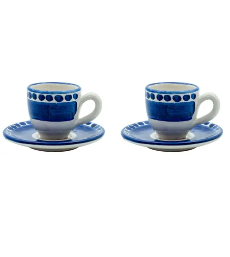Set 2 Tazzine da Caffè Blu Collezione Vietri - Wftb