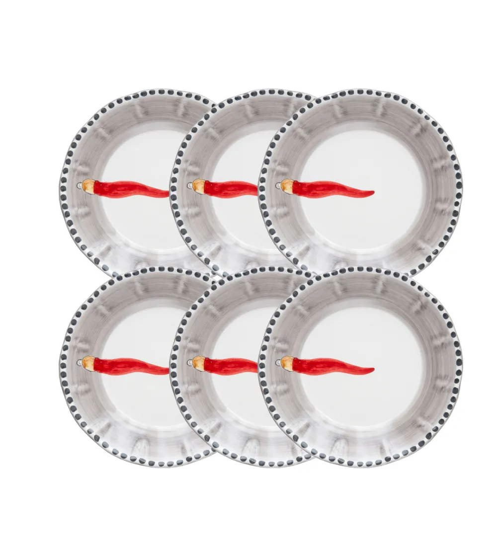 Ensemble de 6 Assiettes Plates avec...