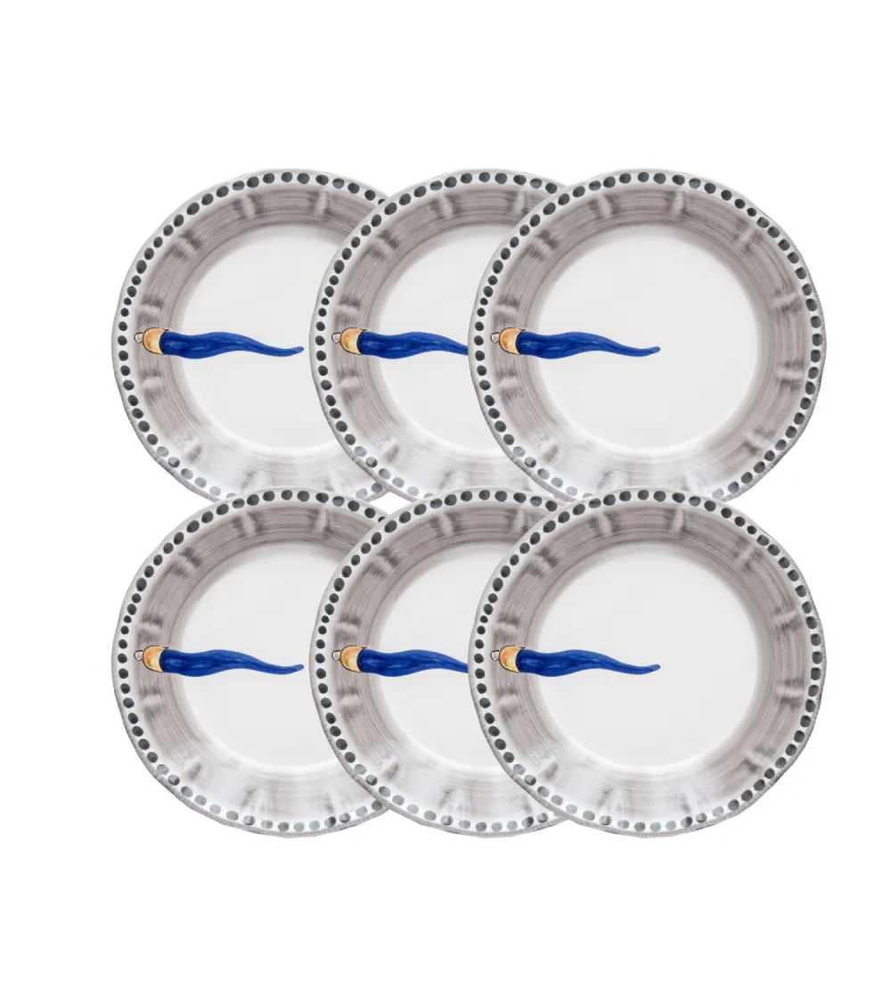 Ensemble de 6 Assiettes Creuses avec...