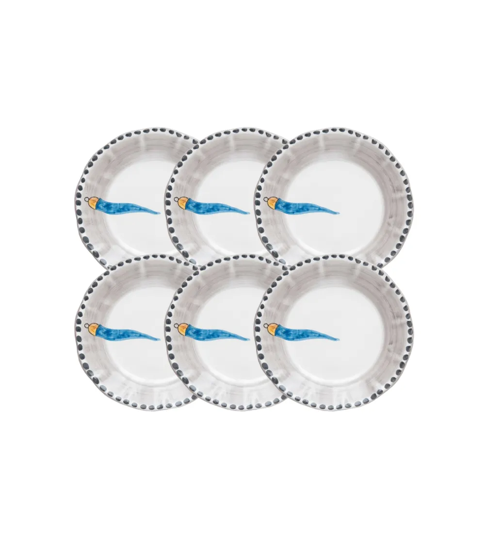 Wftb - Set mit 6 Desserttellern mit...