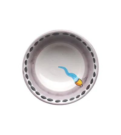 Ensemble de 6 Bols Moyens avec Corne Bleu Clair - Wftb 2