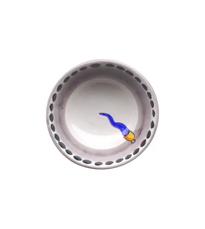 Wftb - Set of 6 Small Bowls with Blue Horn 2