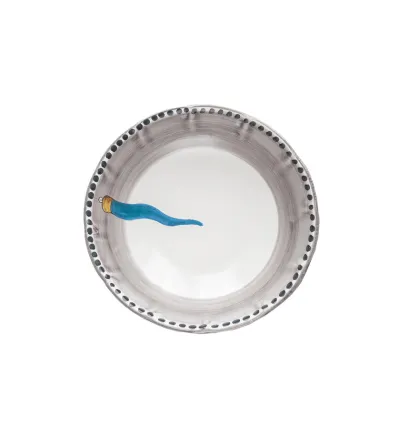 Ensaladera Grande con Cuerno Azul Claro - Wftb