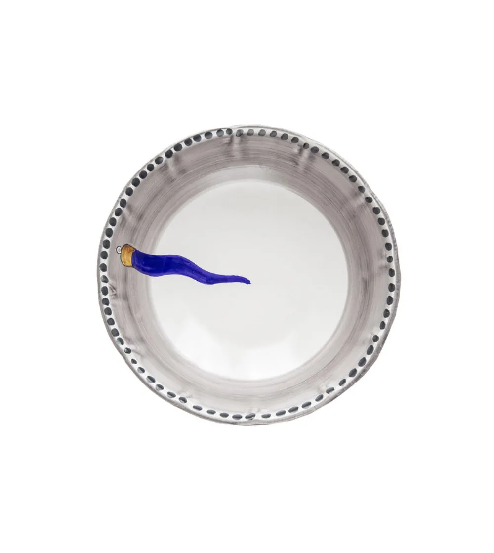 Ensaladera Grande con Cuerno Azul - Wftb