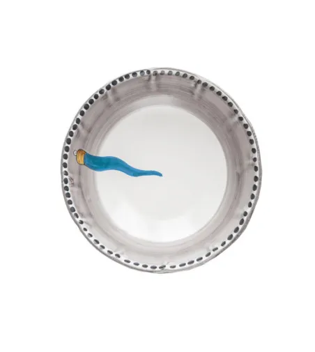 Ensaladera Pequeña con Cuerno Azul Claro - Wftb