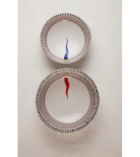 Saladier Petit avec Corne Rouge - Wftb