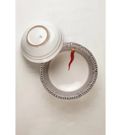 Insalatiera Piccola con Corno Rosso - Wftb 2