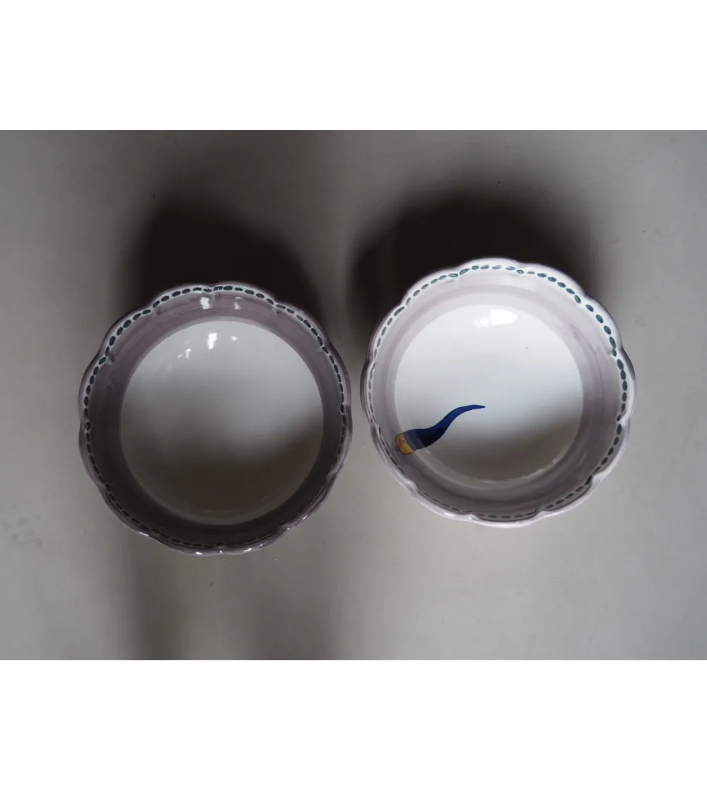 Wftb - Small Salad Bowl with Blue Horn