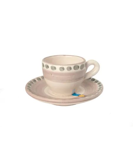 Set 2 Tazzine da Caffè con Corno Azzurro - Wftb
