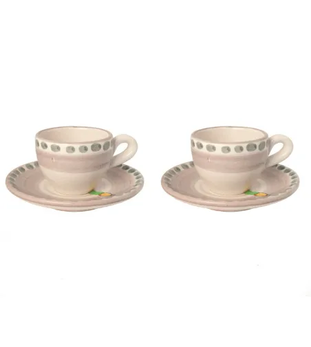Juego de 2 Tazas de Café con Cuerno Verde - Wftb