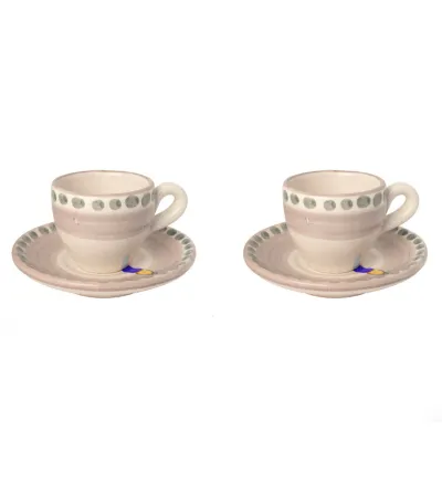 Wftb - Set of 2 Coffee Cups with Blue Horn