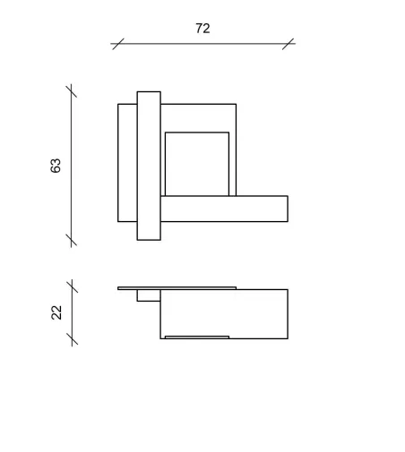 Stones - Chassis Wandkamin