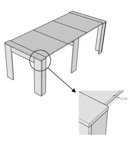 Itamoby - Kiba Extendable Console Table