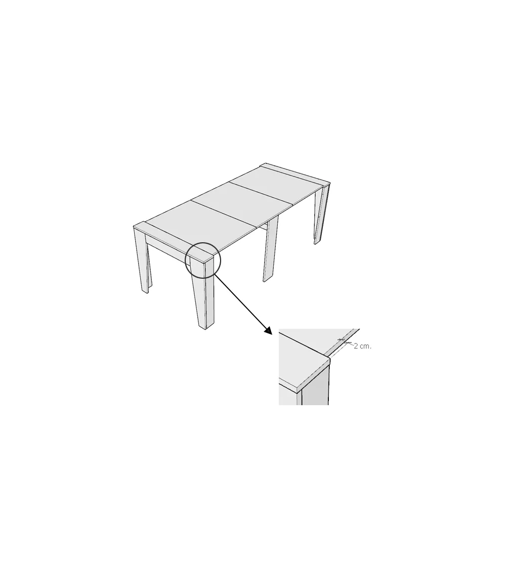 Itamoby - Anea Extendable Console Table