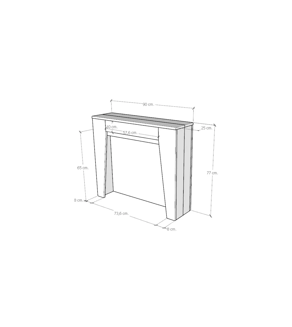 Itamoby - Anea Extendable Console Table