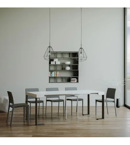 Table Console Anthracite Extensible Tecno Small - Itamoby