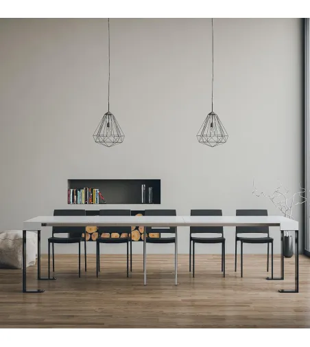 Table Console Anthracite Extensible Tecno - Itamoby