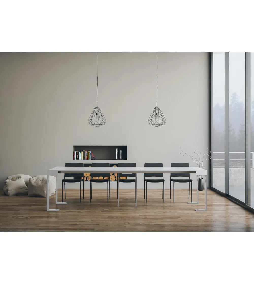 Table Console Blanche Extensible...