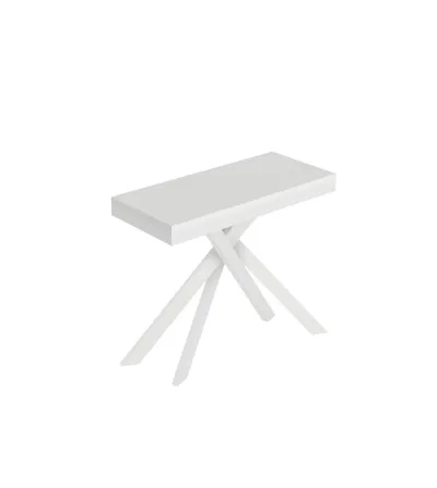 Table Console Blanche Extensible Saki Evolution Small -...