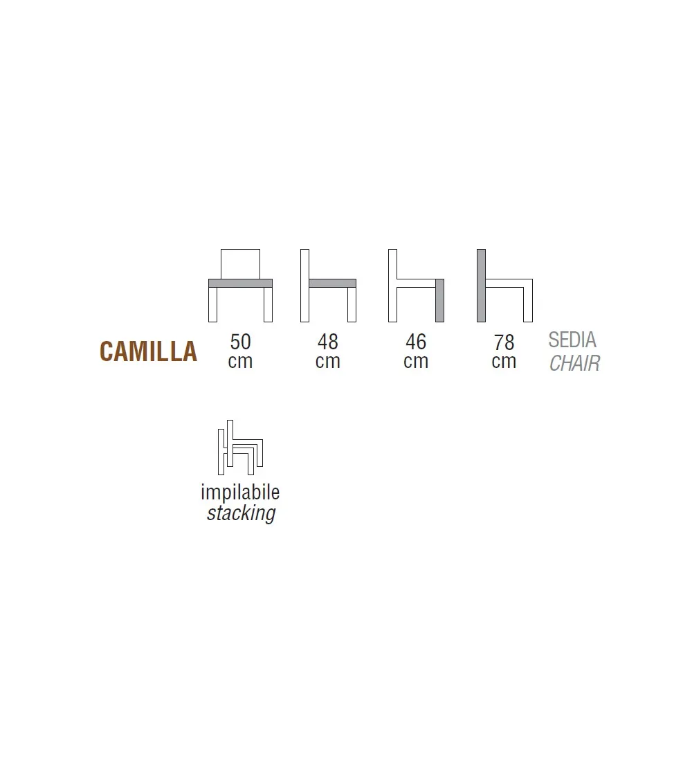 Sedia Camilla - Ambiance Italia