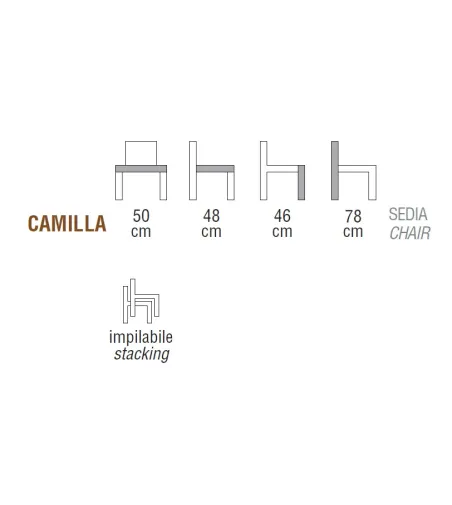 Sedia Camilla - Ambiance Italia