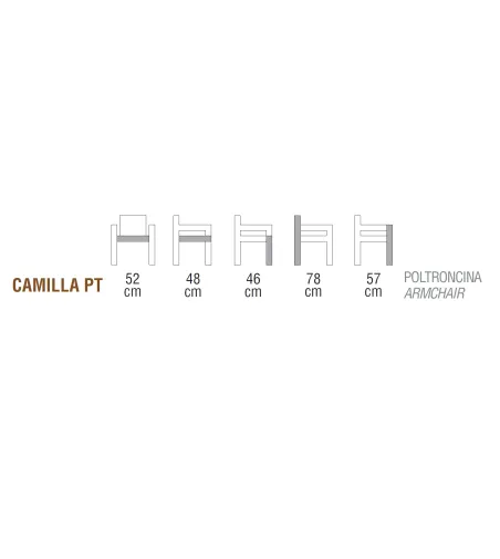 Chaise Camilla PT - Ambiance Italia