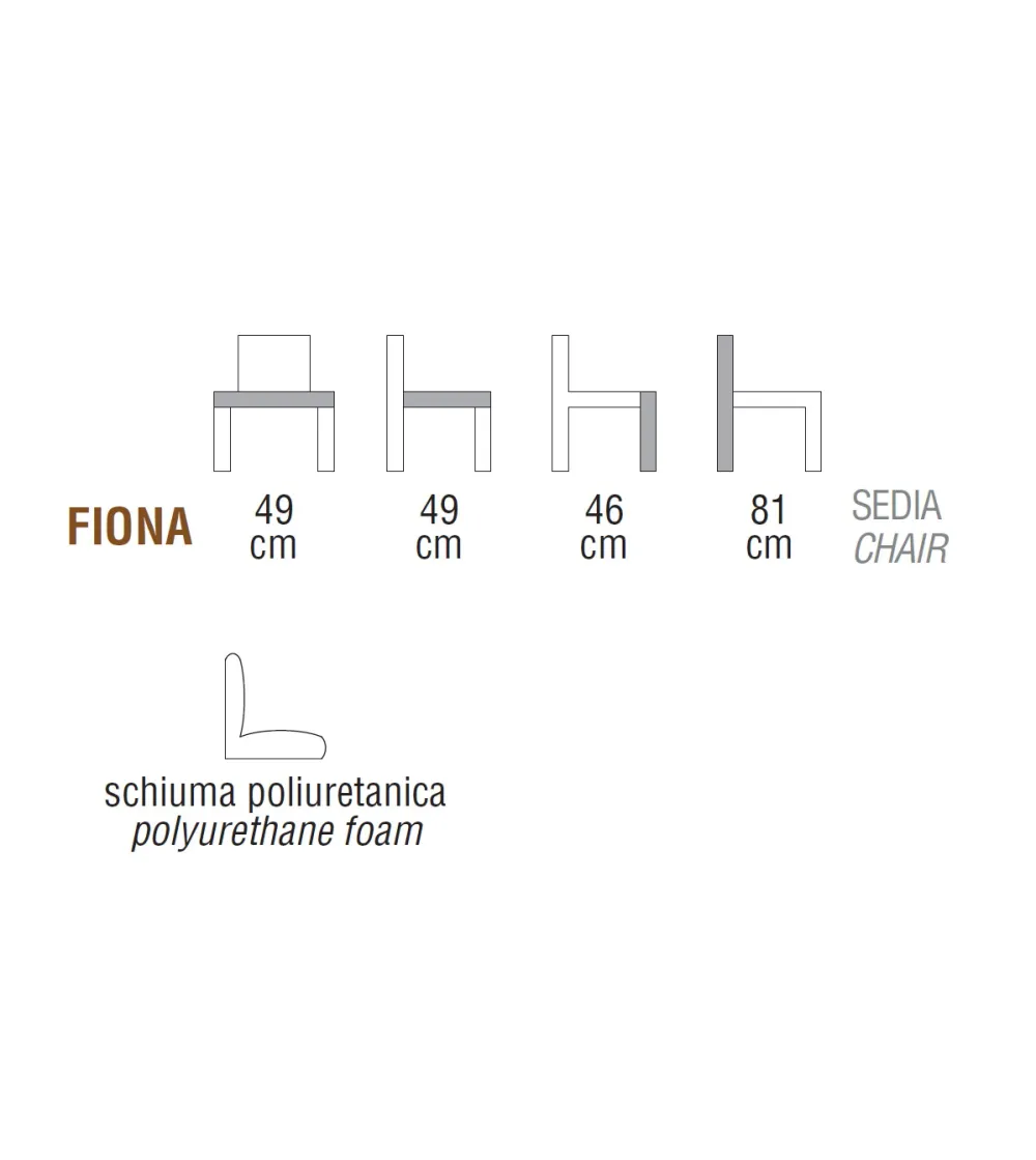 Chaise Fiona - Ambiance Italia