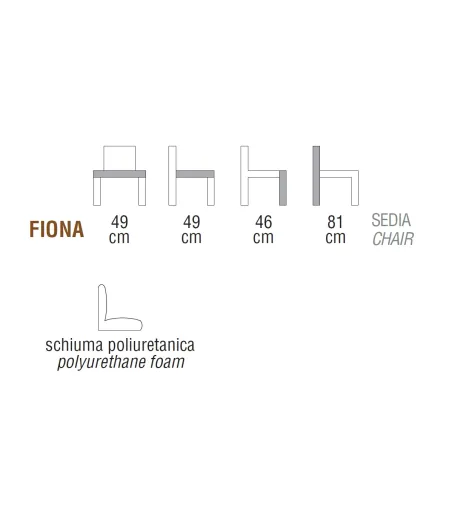Sedia Fiona - Ambiance Italia