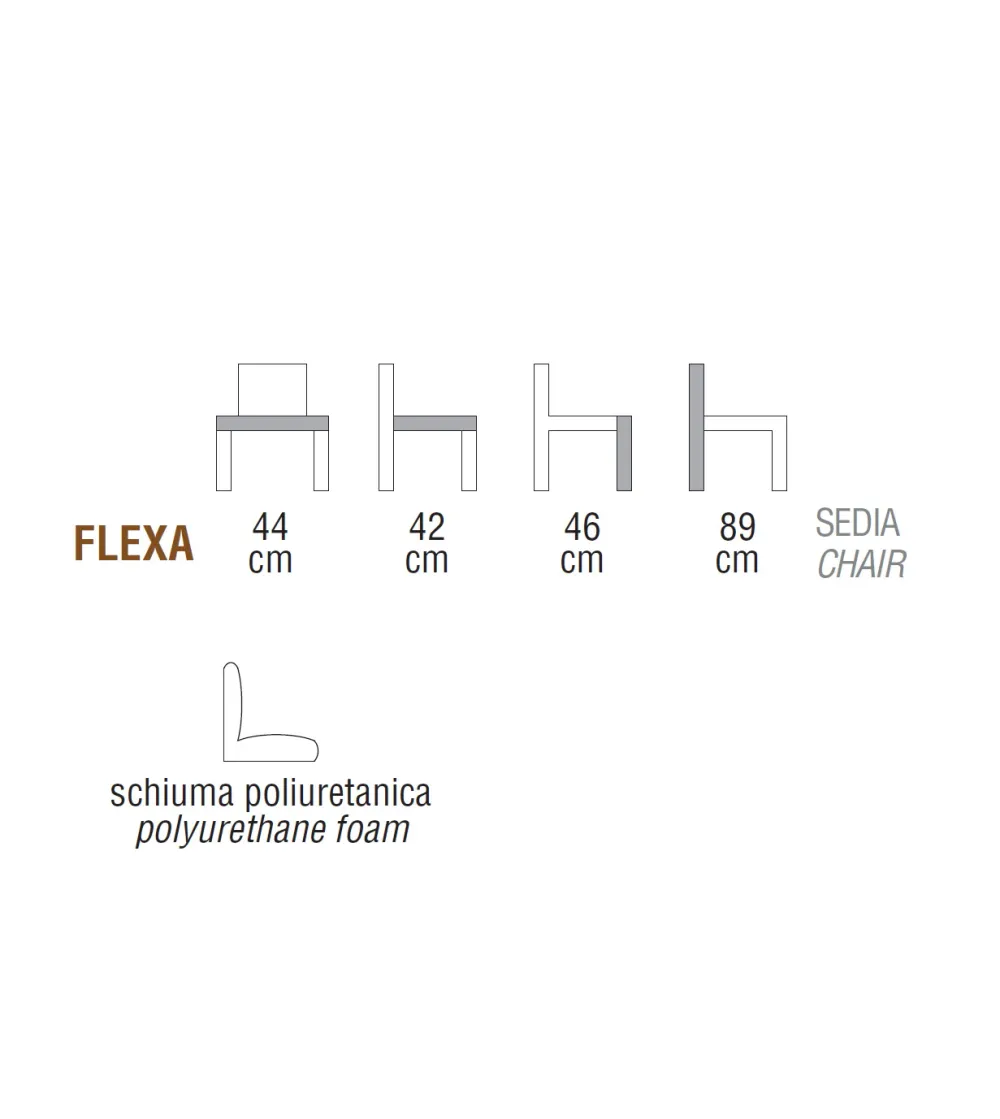 Ambiance Italia - Set 2 Flexa Stühlen