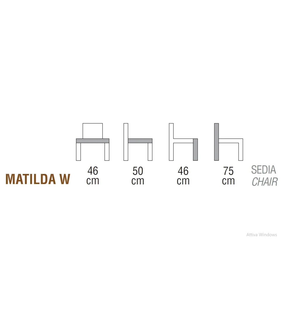 Juego 2 Sillas Matilda - Ambiance Italia