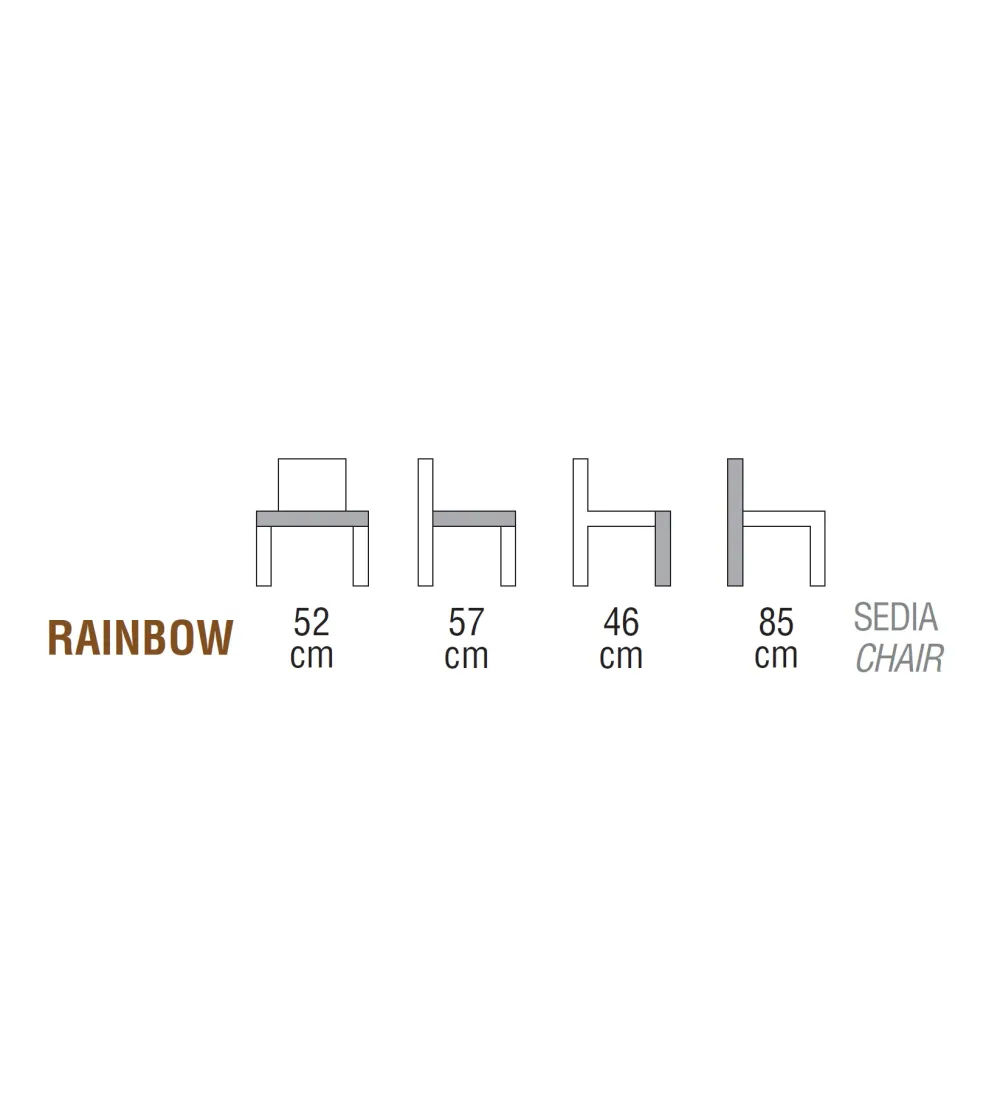 Silla Rainbow - Ambiance Italia