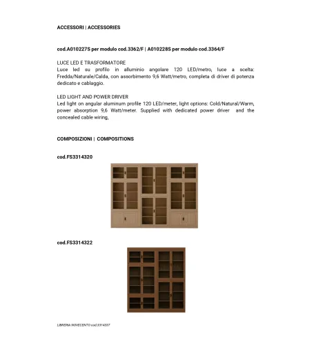 Morelato - Novecento Bücherregal