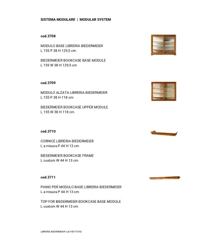 Librería Modular Biedermeier - Morelato