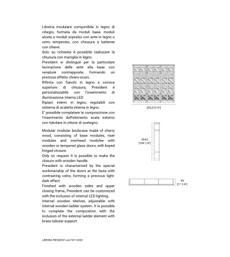 Bibliothèque Modulaire President - Morelato