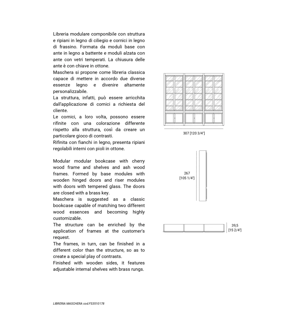 Bibliothèque Modulable Maschera -...