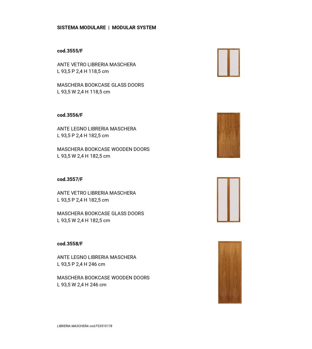 Morelato - Maschera Modular Bookcase
