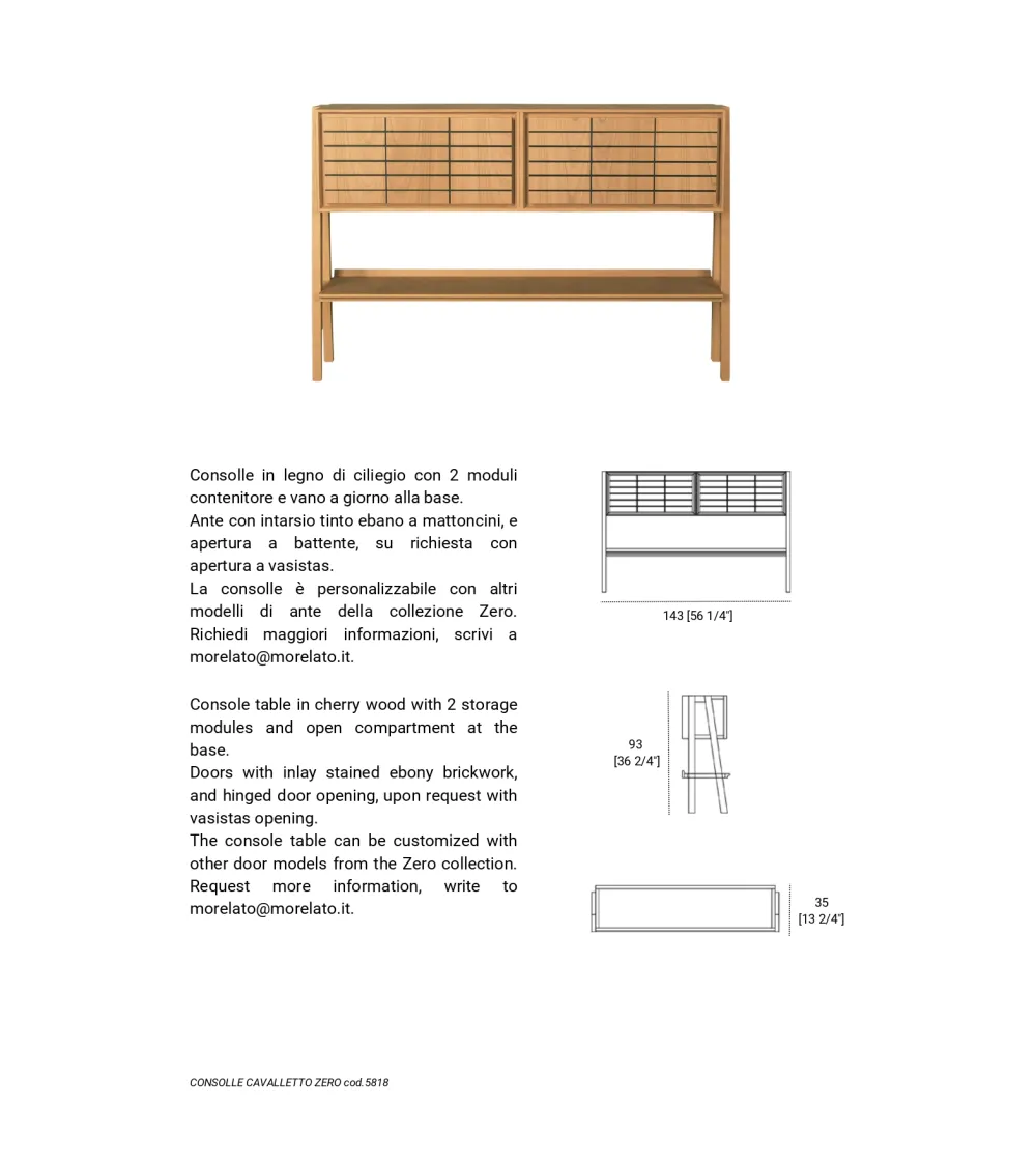 Consolle Cavalletto - Morelato